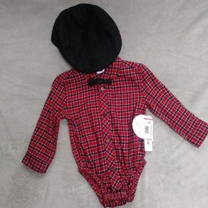 12-18mnths plaid onsie